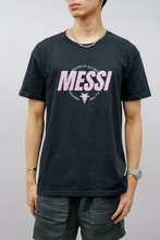 Load image into Gallery viewer, Messi the Goat : Black Inter-Miami Graphic Tee (ON-HAND)
