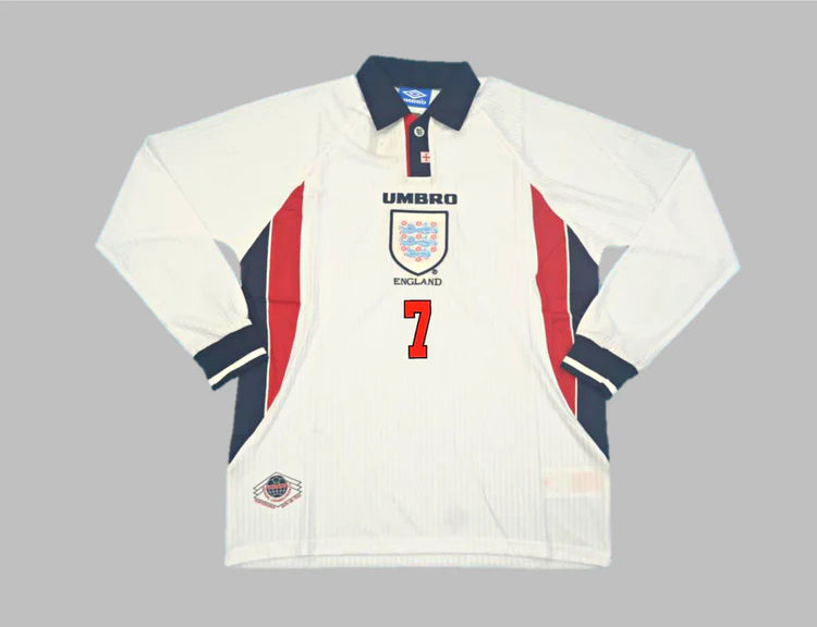 England Home Long Sleeves 98/99 Retro – Downfield