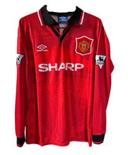 Load image into Gallery viewer, Manchester United Home Long Sleeves 94/95 Retro