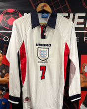 Load image into Gallery viewer, England Home Long Sleeves 98/99 Retro (ON-HAND)
