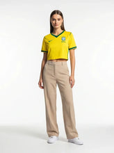 Load image into Gallery viewer, Brazil Home 26/27 Cropped Women's