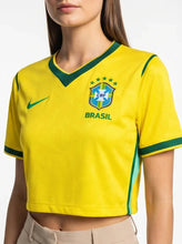 Load image into Gallery viewer, Brazil Home 26/27 Cropped Women's