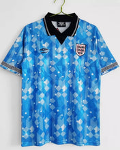 Load image into Gallery viewer, England Home 1990 Blue Retro