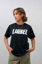 Load image into Gallery viewer, LIONEL: Black Graphic Tee (ON-HAND)
