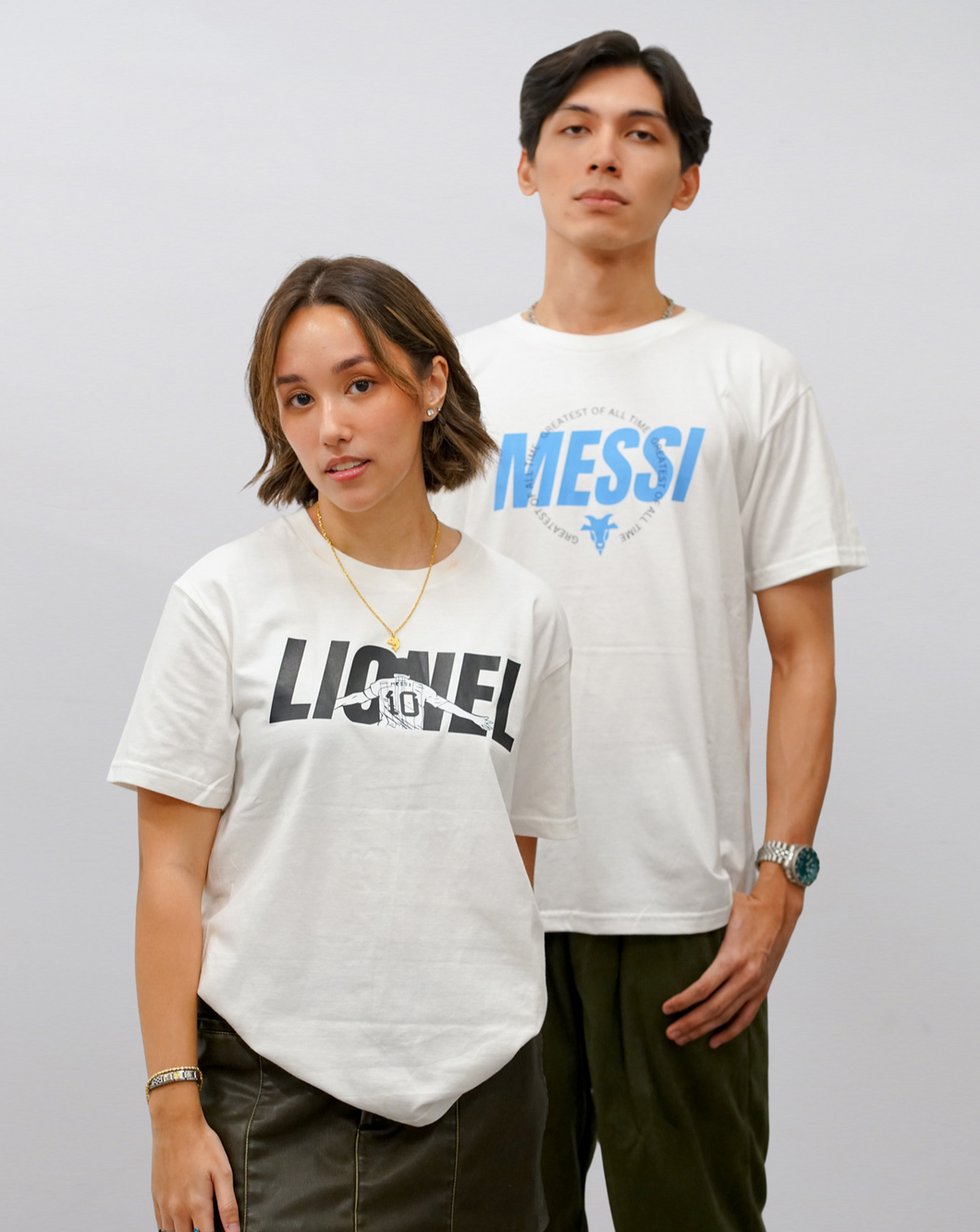 Lionel in White Graphic Tee (ON-HAND)