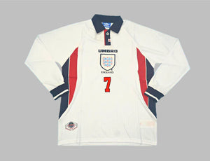 England Home Long Sleeves 98/99 Retro