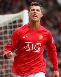 Cristiano Ronaldo 07-08 Manchester United Away Long Sleeve Size M