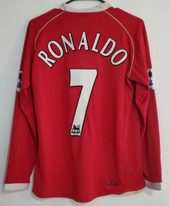 Manchester United Home Long Sleeves 06/07 Retro