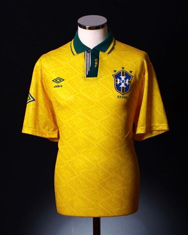 Brazil 1991 1992 1993 home shirt jersey yellow rare national teams original