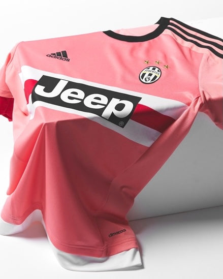 Retro 15/16 Juventus Away Pink Jersey - Kitsociety